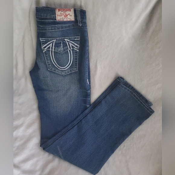 True Religion Joey Jeans women's size 30 white stitching - Picture 14 of 16